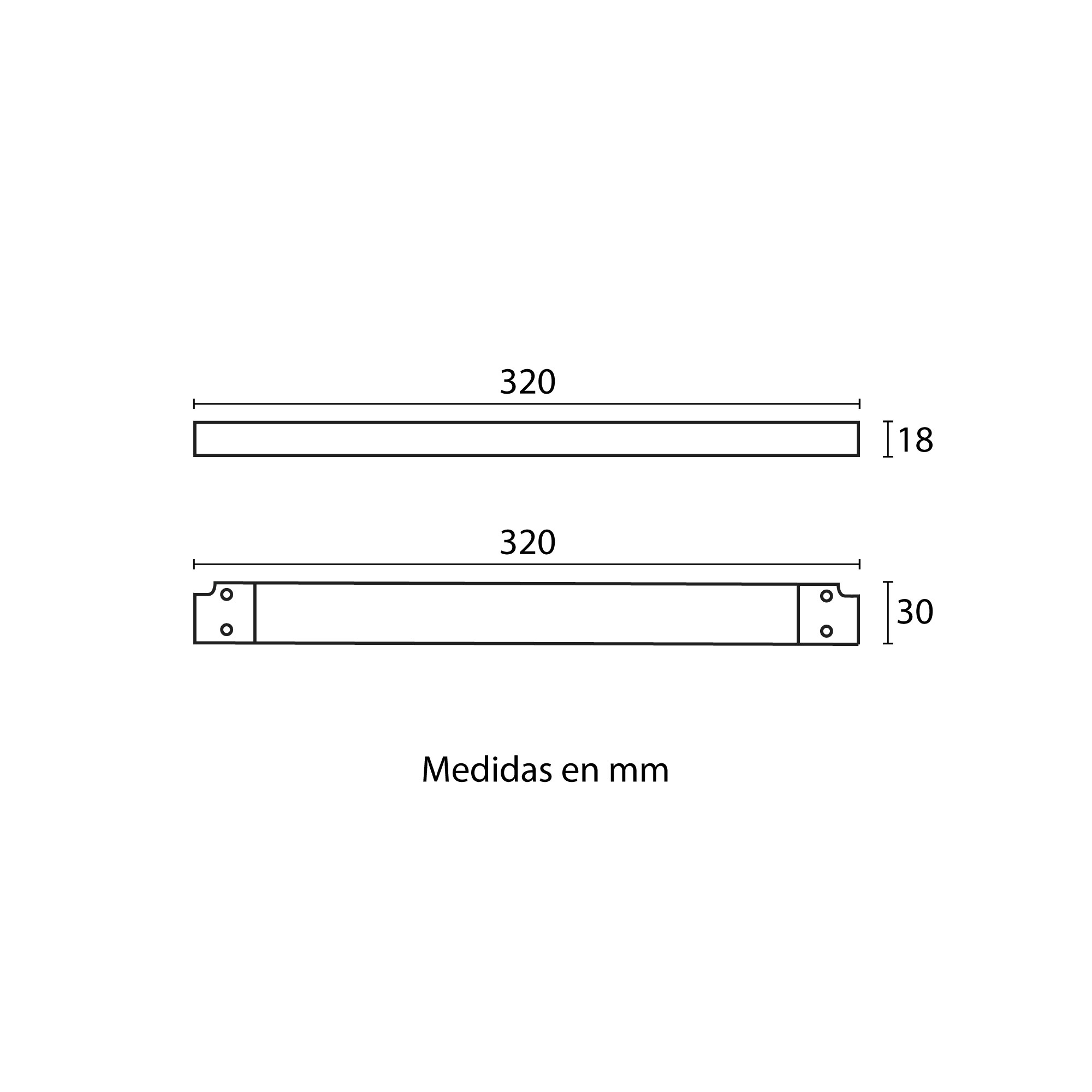 Esquema con medidas de Driver 200 W para MICRO 7