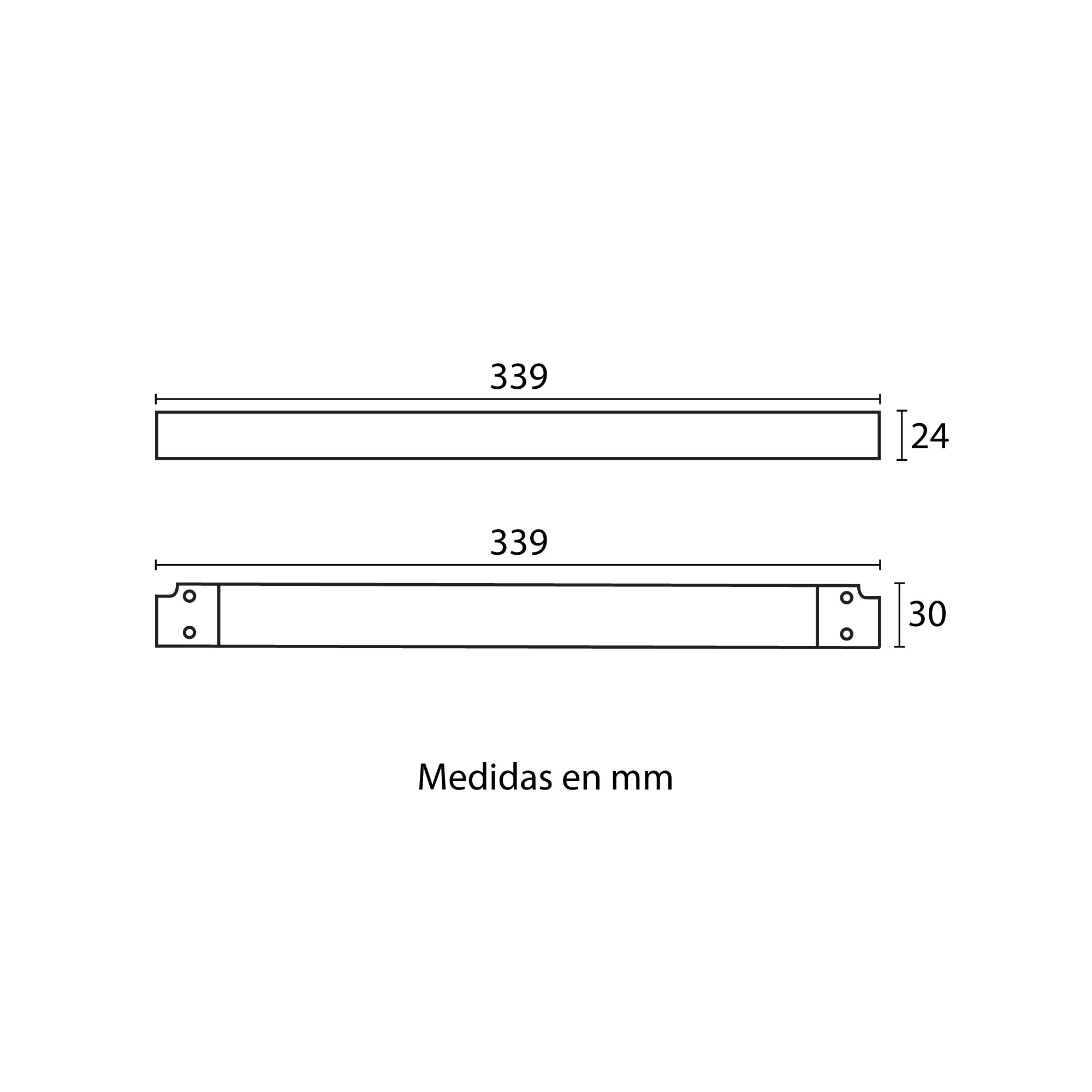 Esquema con medidas de Driver 150 W TRIAC / 0-10V para MICRO 7