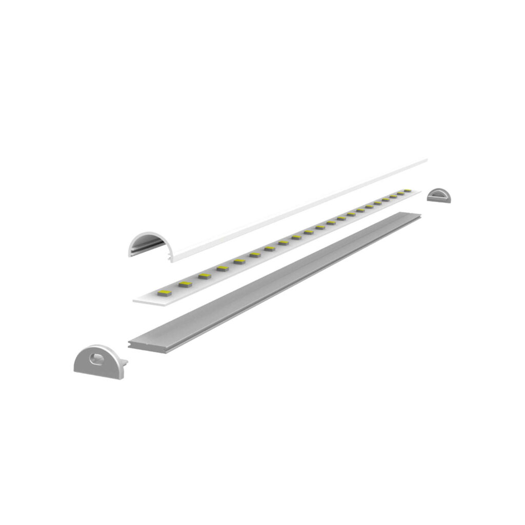 Perfil curvo HUBBLE sobreponer 2 m