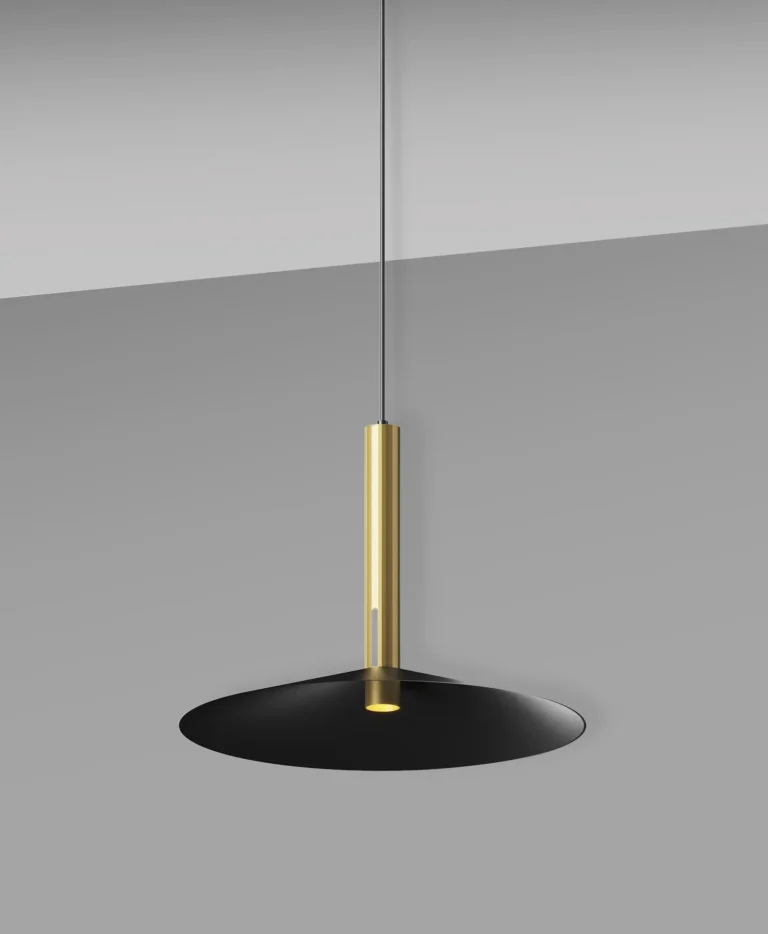 Kaleidos colgante tubular tipo disco plano